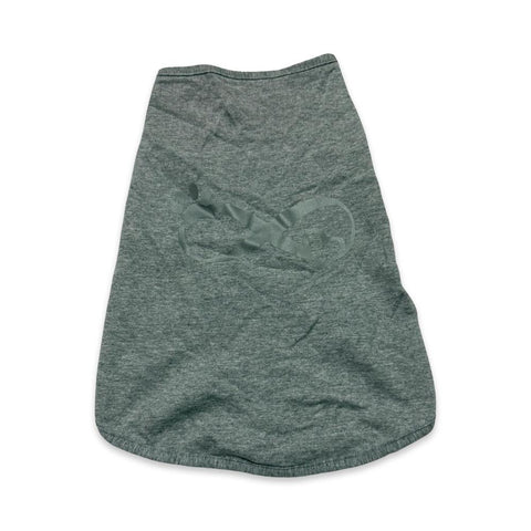 PLAYERA PARA PERRO GRIS CON DISEÑO INFINITO