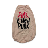 PLAYERA PARA PERRO ROSA CON DISEÑO PINK IS THE NEW PUNK